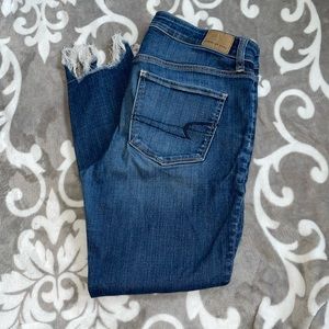 American Eagle size 12 hi-rise jegging crop